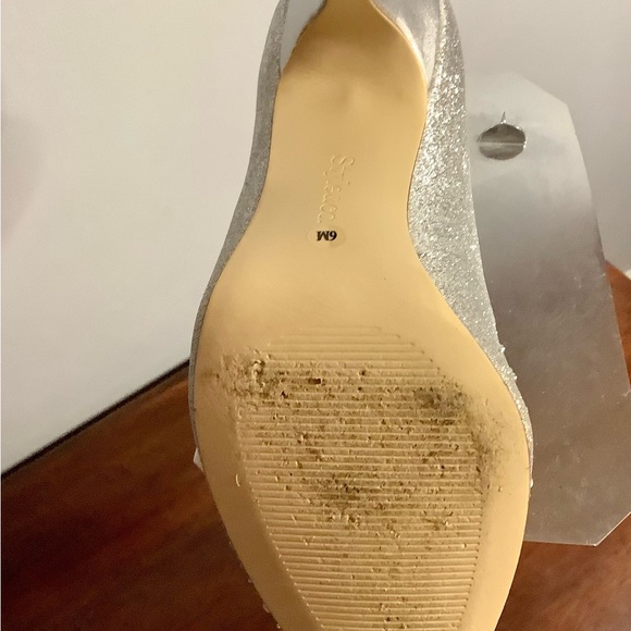 Silver Evening Shoes 6M - Picture 7 of 10